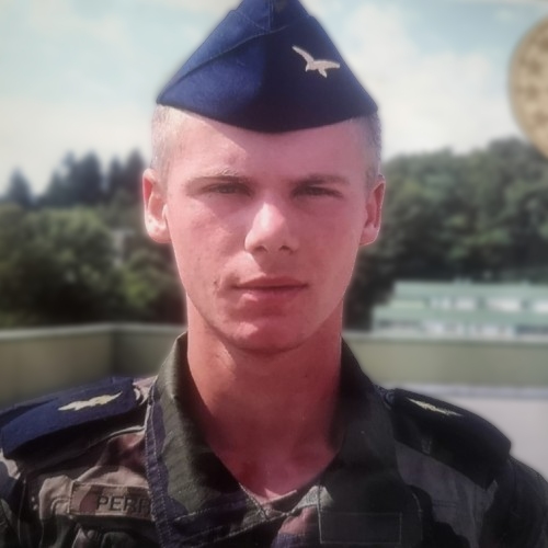 Vivien Perrelle as an Air Force reservist
